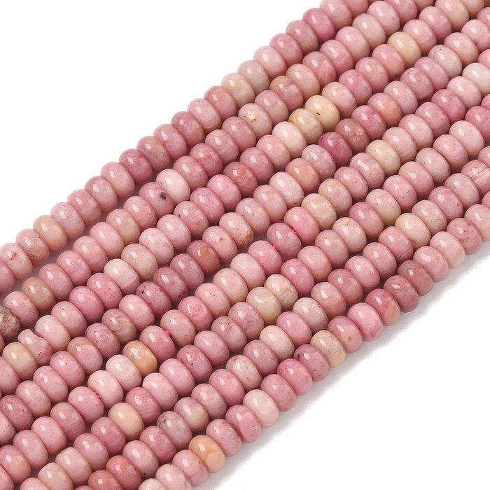 Natural Rhodonite Rondelle Beads 4.5x2.5mm, strand 150 pieces