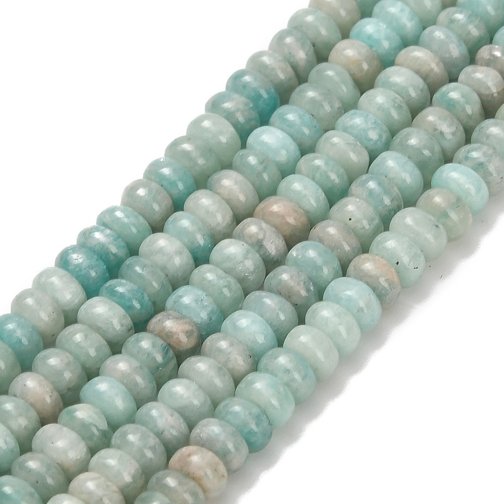 Natural Amazoniet Rondelle Kralen 4x1.5mm, streng 150 stuks