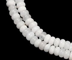 Natural Witte Jade Edelsteen Rondelle Kralen 4x2mm, streng 150 stuks