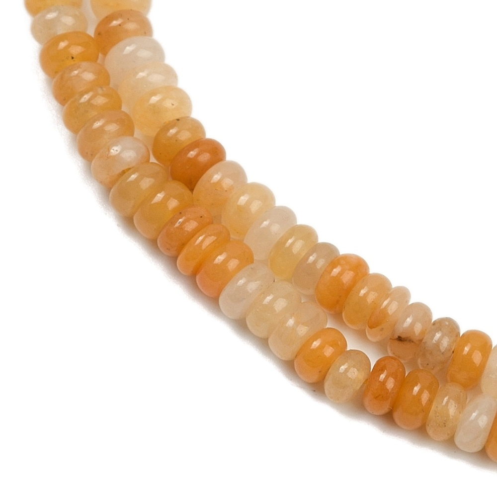 Natural Topaz Jade Gemstone Rondelle Beads 4x2mm, strand 150 pieces