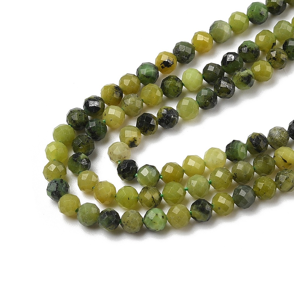 Natural Jade Edelsteen Facet Kralen 3~3.5mm, streng 100 stuks