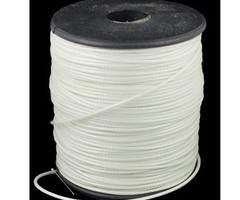 3 meter Waxed Cord White 1mm