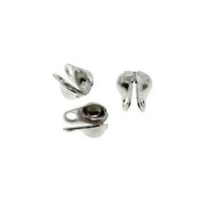 Eindkapje Zilver voor Ballchain 2mm, 20 stuks