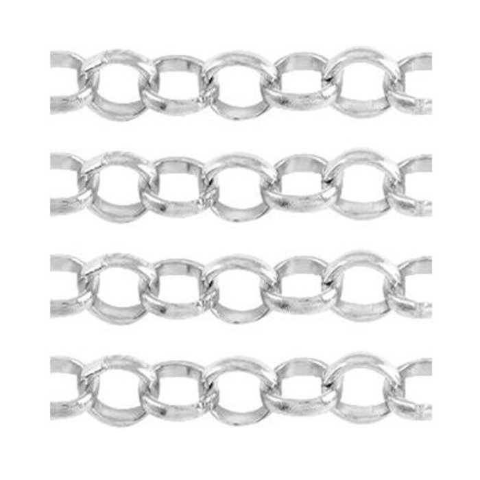 Machtigen Waar Legacy Jasseron Ketting Zilver 6mm voor (bedel) armbanden en sieraden maken -  Beads & Basics