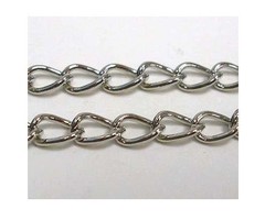 1 meter Jasseron Schakel Ketting Antiek Zilver 4mm
