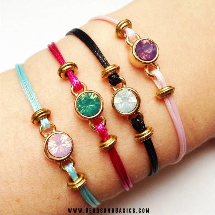 Waxkoord Fuchsia Roze 1mm, 3 meter