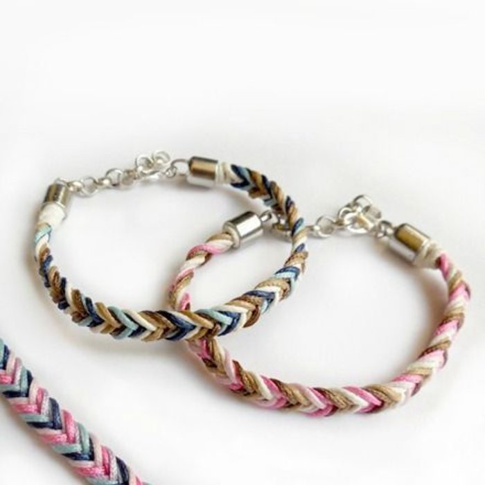 Waxkoord Licht Roze 1mm, 3 meter
