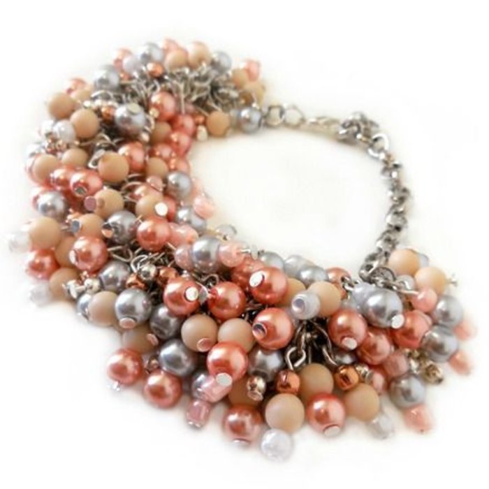 10077* Seedbeads Salmon Pink 4mm, 20 gram