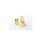 Fold Over Cord End Gold Plated 6x3mm, 20 pieces