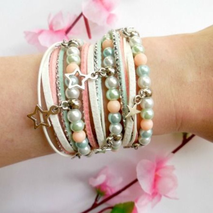 Imitatie Suede Veter Wit 3mm, 3 meter