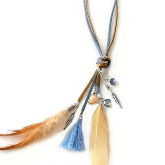 Faux Suede Cord Blue 3mm, 3 meter