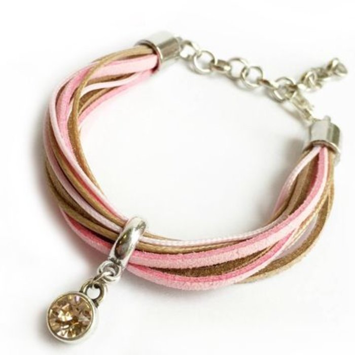 Armband Maken met Suede en Waxkoord Inspiratie0265