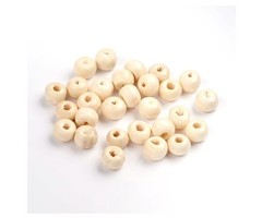 100 pieces Wooden Beads 6mm Beige