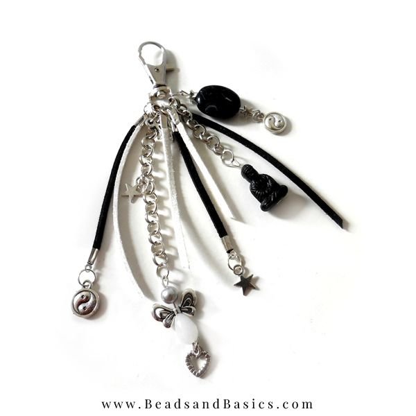 Parasiet morfine belasting Zwart Witte Buddha Sleutelhanger Maken - Beads & Basics