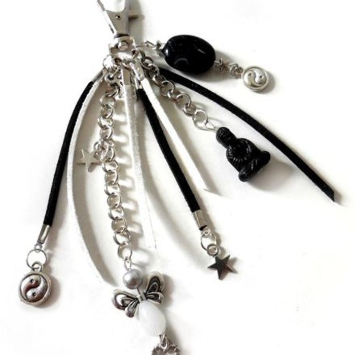 Zwart Witte Buddha Sleutelhanger Maken Inspiratie0110