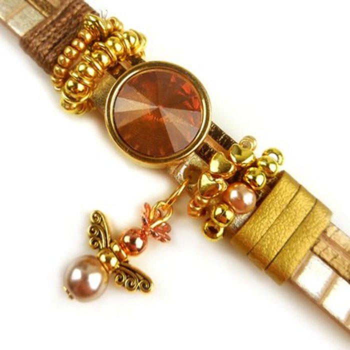 10 Stuks Gouden Vleugel Gold Plated 14x4 mm Nikkelvrij