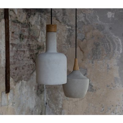 Hanging lamp Cradle bottle concrete