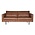 Basiclabel 2.5 seater brown leather