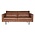 Basiclabel 2.5 seater brown leather