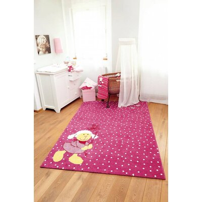 Sigikid vloerkleed Schnuggi fuchsia