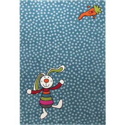 Sigikid vloerkleed Rainbow Rabbit blauw