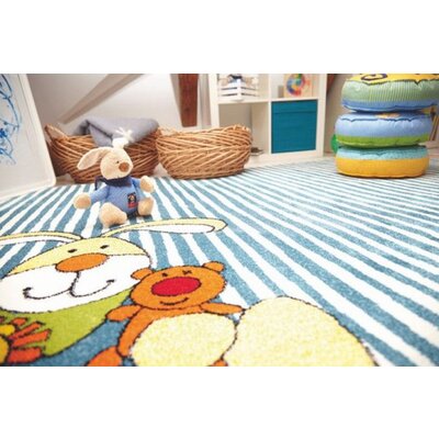 Sigikid vloerkleed Semmel Bunny blauw