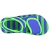 Playshoes watersandaaltjes blauw met groene strepen