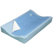 Taftan aankleedkussenhoes met deken lichtblauw