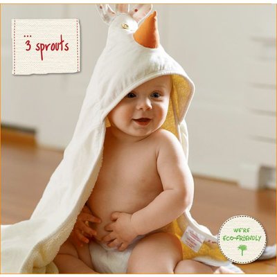 3Sprouts Hooded Towel Chicken