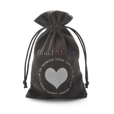 Proud MaMa ketting - babybel bb agaat blauw bruin