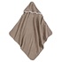 Jollein badcape badstof taupe wit