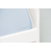 Briljant hoeslaken geweven lichtblauw