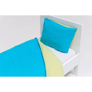 Briljant dekbedovertrek Double Face lime blauw