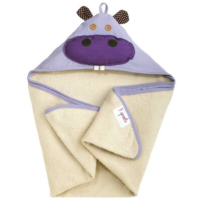 3Sprouts Hooded Towel Hippo