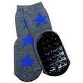 Ewers anti-slip sokken Stoppi grijs blauw ster