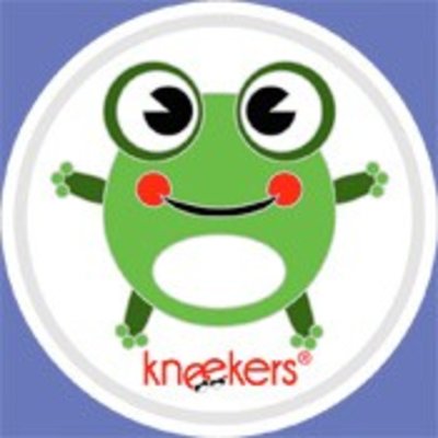 Ah Goo Baby Kneekers kniebeschermers Hoppy Frog Periwinkle