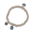 Proud MaMa armband Charm taupe blauw