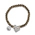 Proud MaMa armband Charm goud beads