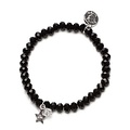 Proud MaMa armband Charm zwart ster