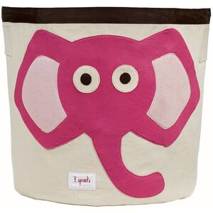 3Sprouts Storage Bin elephant (pink)