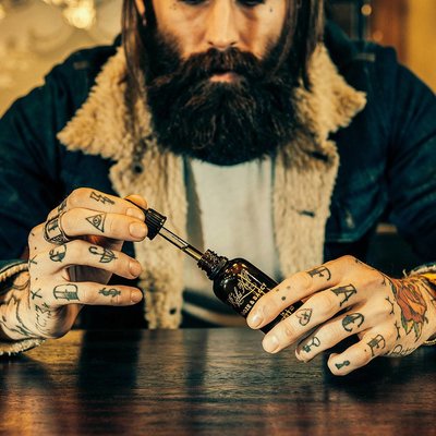 Captain Fawcett Ricki Hall's Booze & Baccy Beard Oil