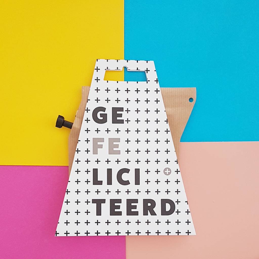 Koffie Cadeau Coffeebrewer Gefeliciteerd huismerk kopen in de aanbieding