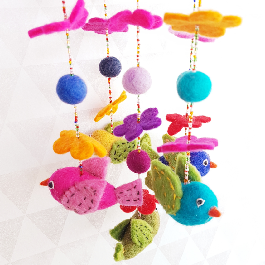 Babykamer Mobiel Vilten Vogeltjes huismerk kopen in de aanbieding