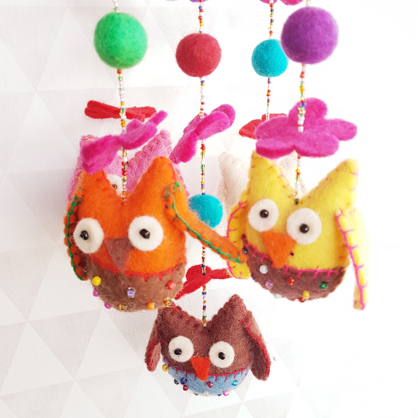 Babykamer Mobiel Vilten Uiltjes huismerk kopen in de aanbieding