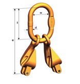 Pewag Ketting 2-Sprong G10 met Veiligheidshaak