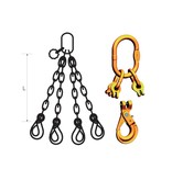 Pewag Ketting 4-Sprong G10 met Veiligheidshaak