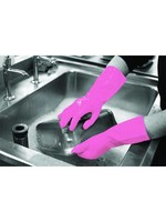 PH Polyco Healthline UITVERKOOP: Latex huishoudhandschoenen herbruikbaar SHIELD GR/01 pink (72 paar)  -62%