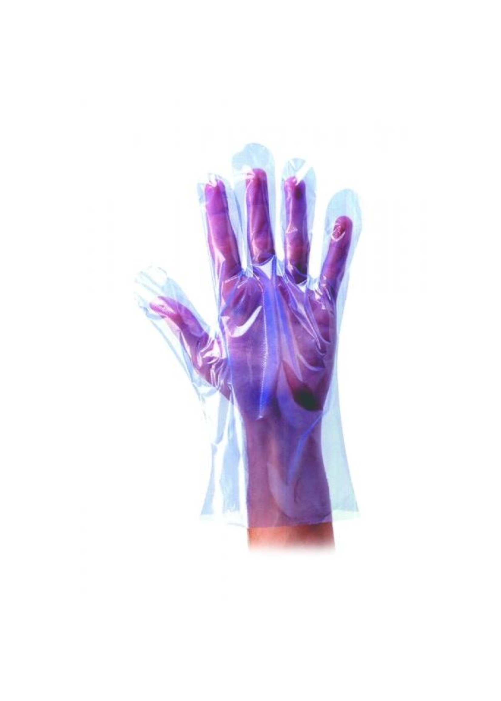 Polyco Healthline SHIELD PE handschoenen blauw poedervrij polyethyleen Polyco SHIELD GD51 (100x100)