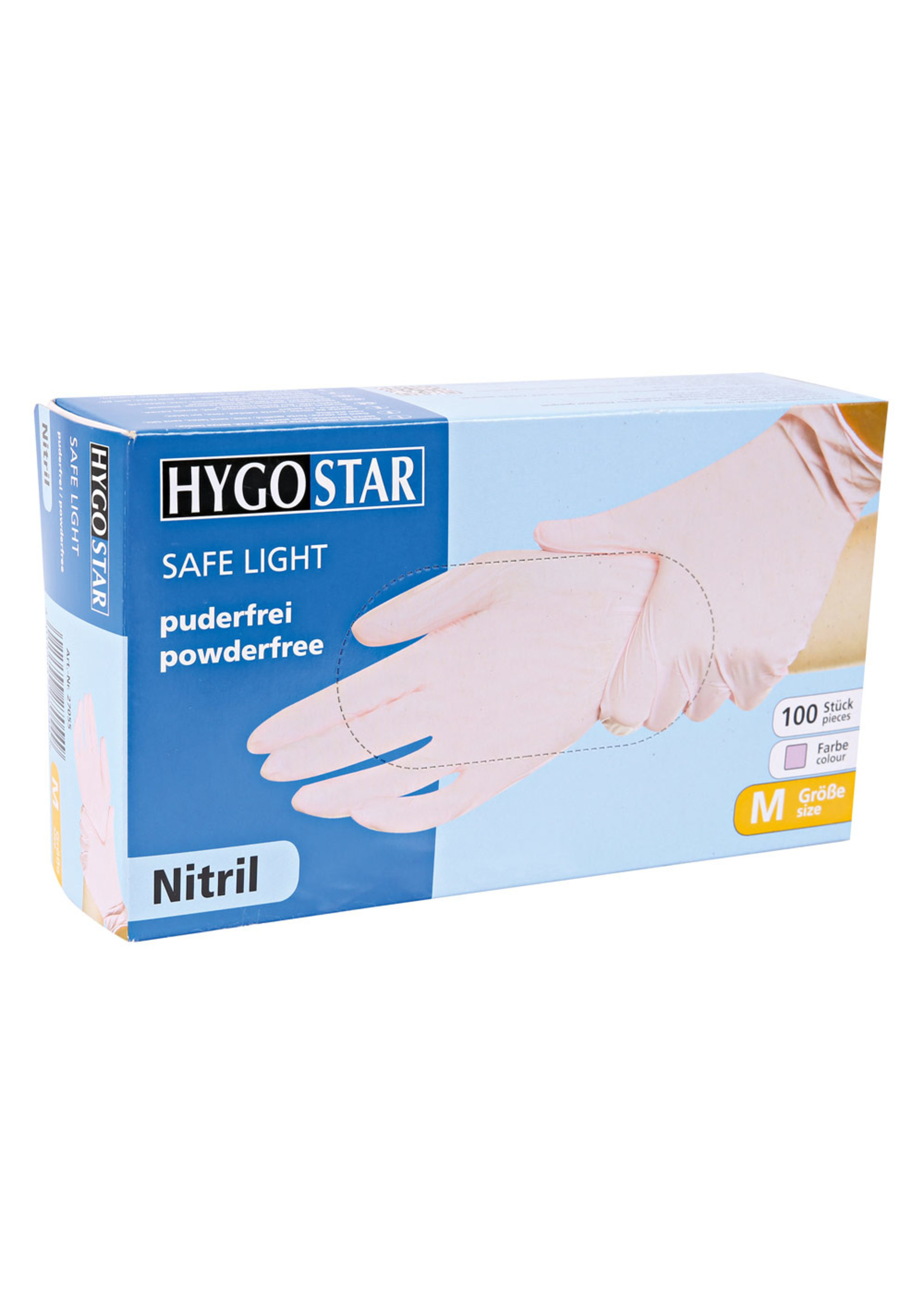 Franz Mensch Rosa Nitrilhandschuhe puderfrei PINK Franz-Mensch Hygostar Safe Light 3,8 Gramm (10x100)