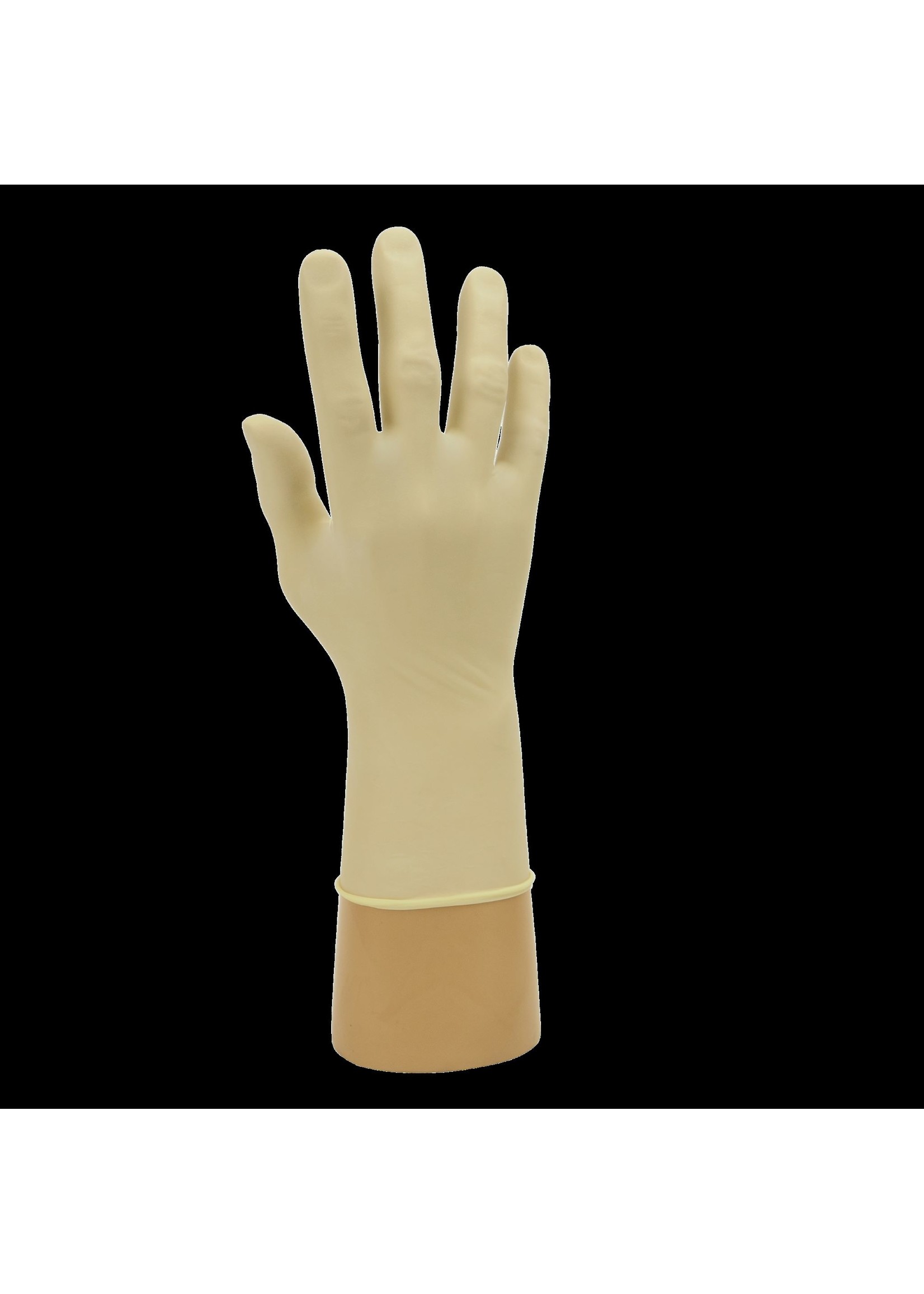 PH Polyco Healthline UITVERKOOP:Latex handschoenen poedervrij wit Polyco SHIELD GD05 (10x100)